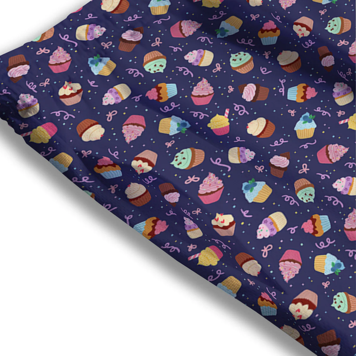 Cupcake Cute Print Pattern Mesh Shorts - Image 3