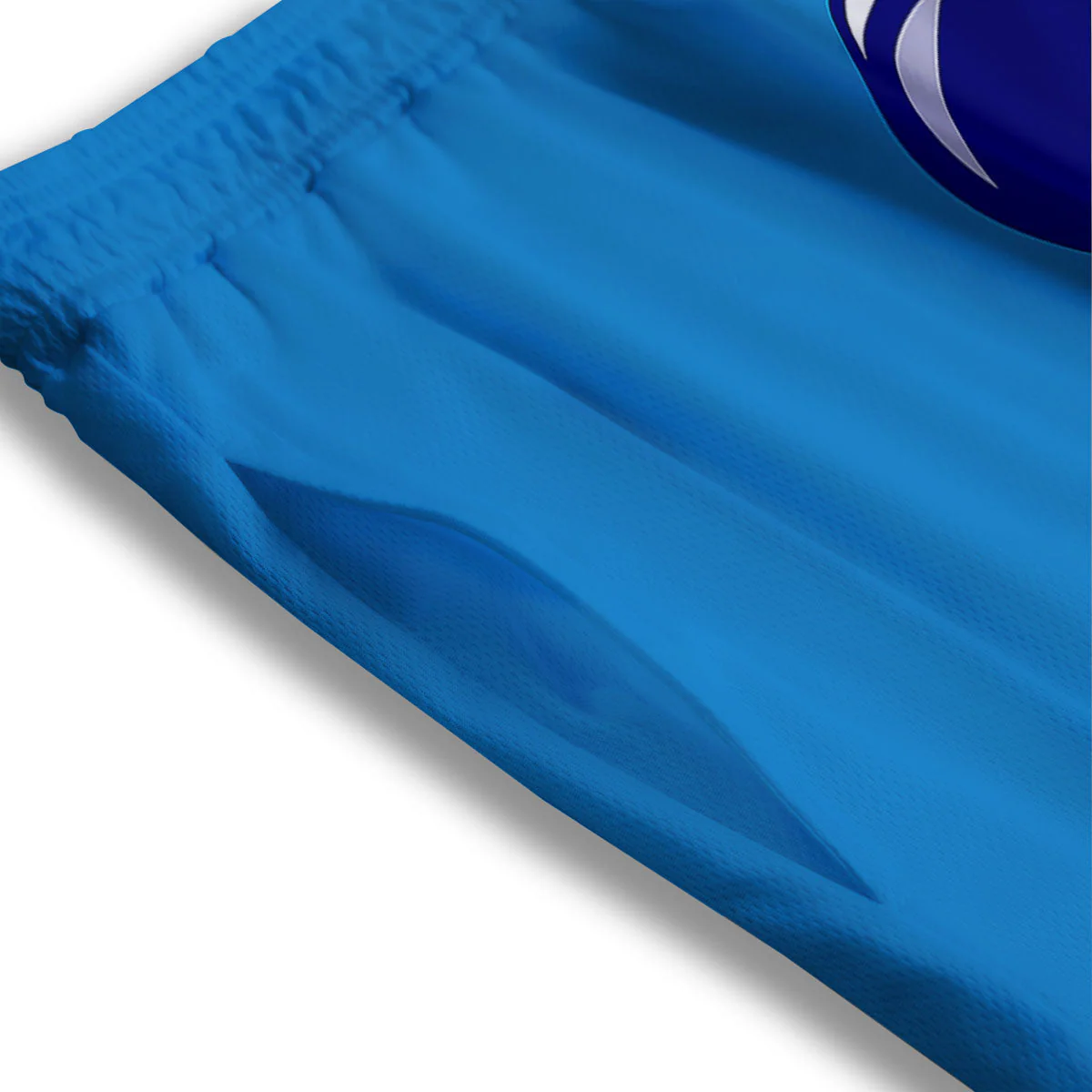 Cute Astronaut Eating Pizza Print Mesh Shorts - Image 3