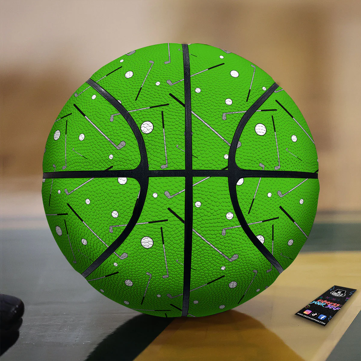 Cute Golf Print Pattern Basketball
