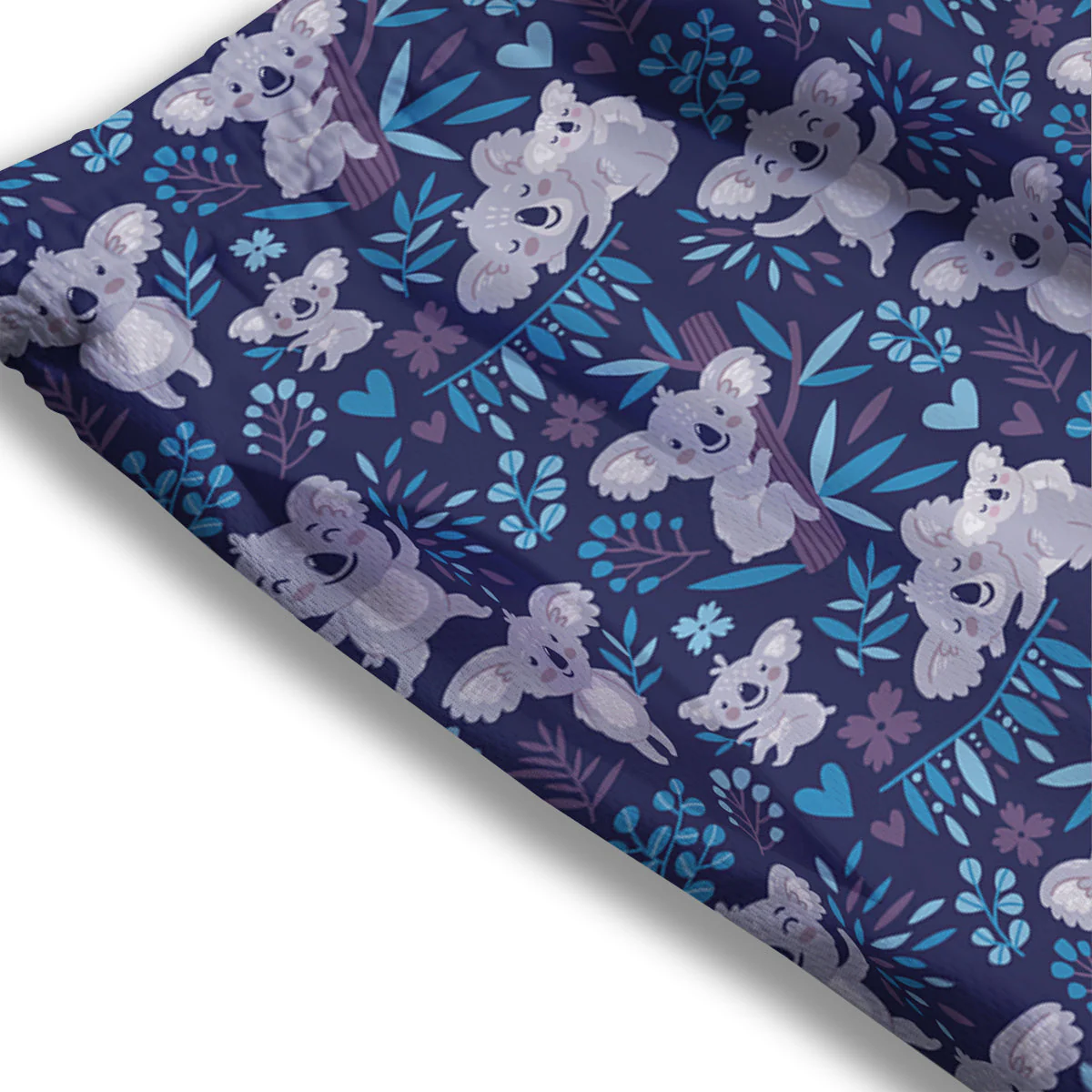 Cute Koala Print Pattern Mesh Shorts - Image 3