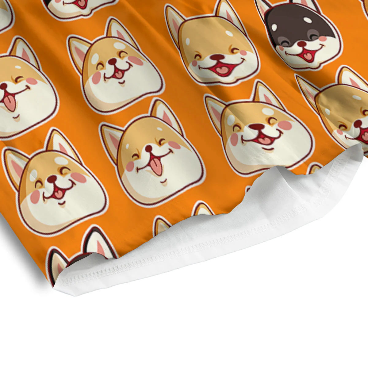 Cute Siberian And Cute Shiba Print Pattern Men's Athletic Shorts - Image 4