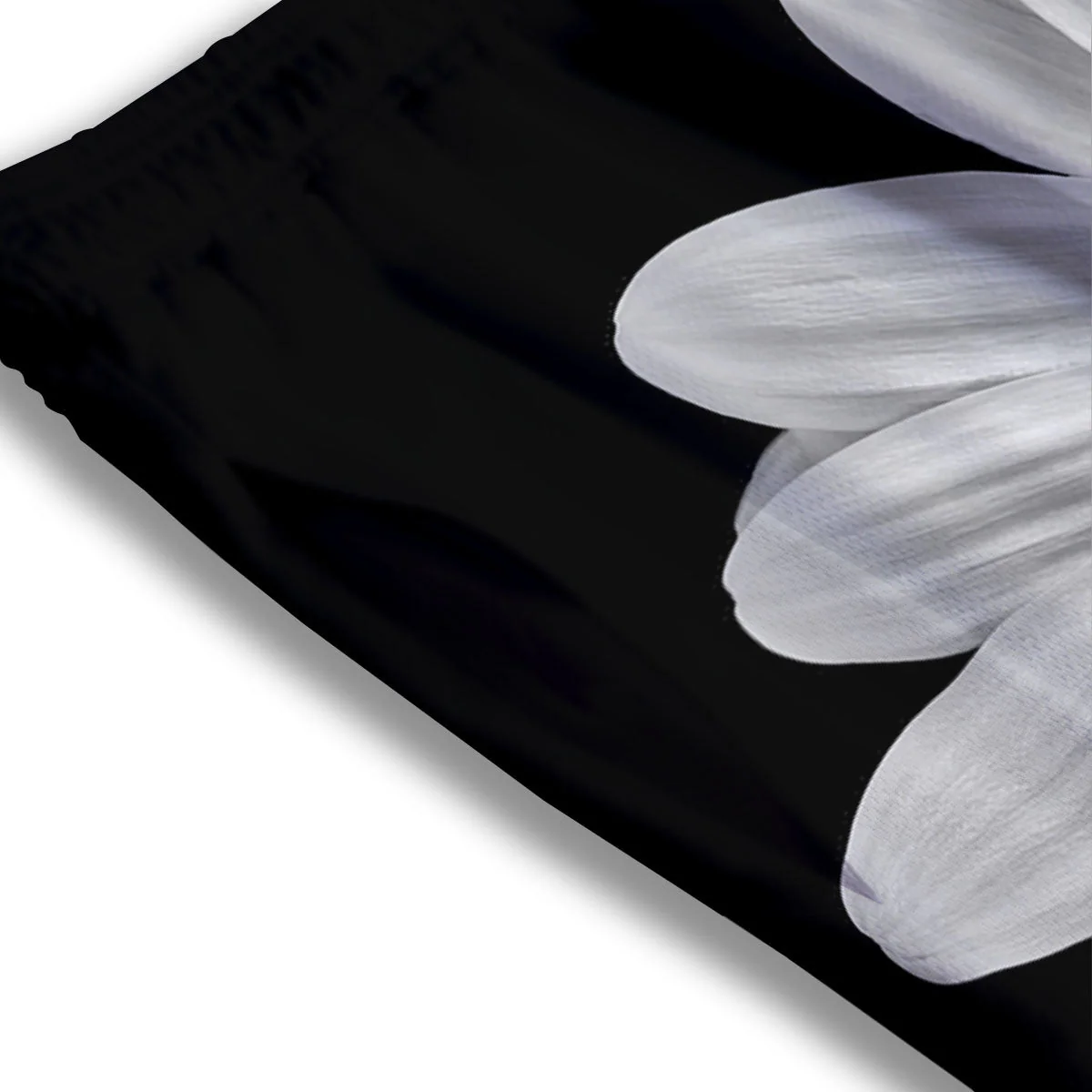 Daisy Flower Monochrome Print Mesh Shorts - Image 3