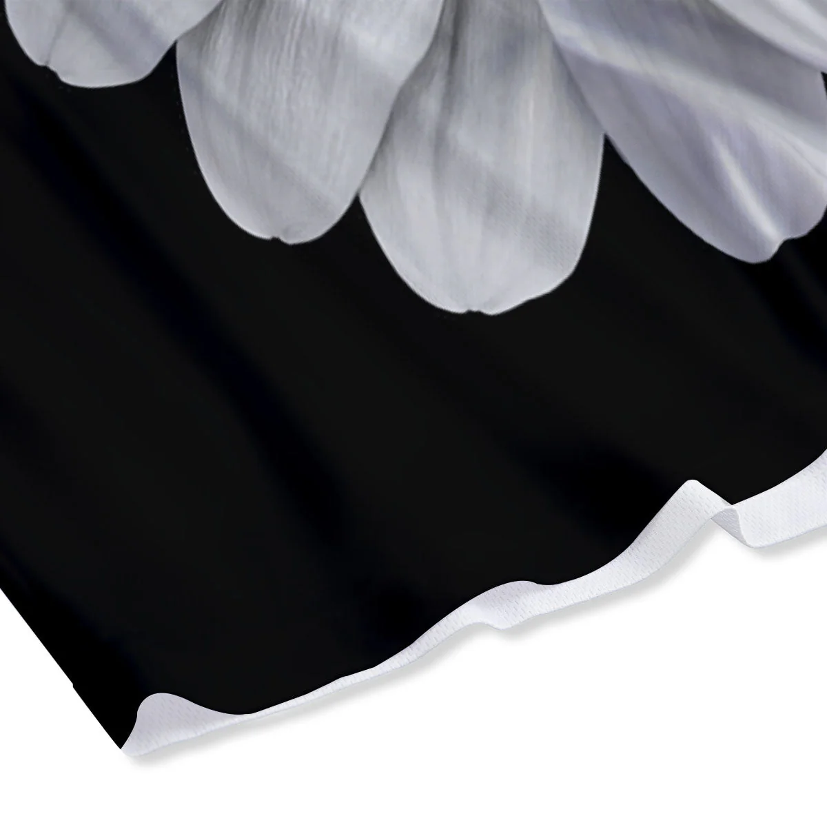 Daisy Flower Monochrome Print Mesh Shorts - Image 4