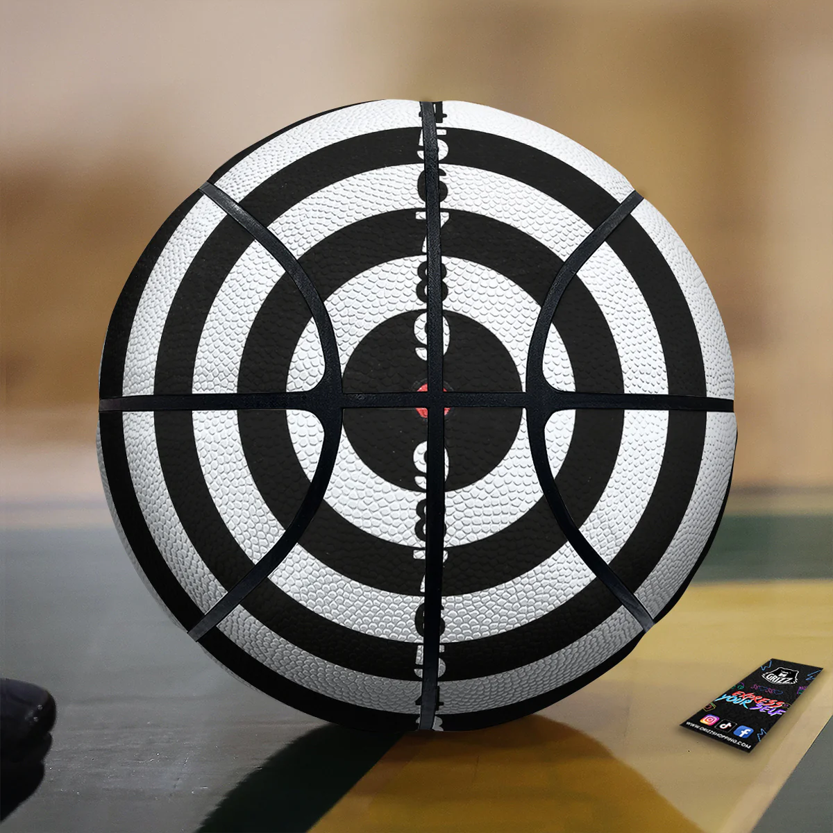 Dartboard Classic Print Basketball