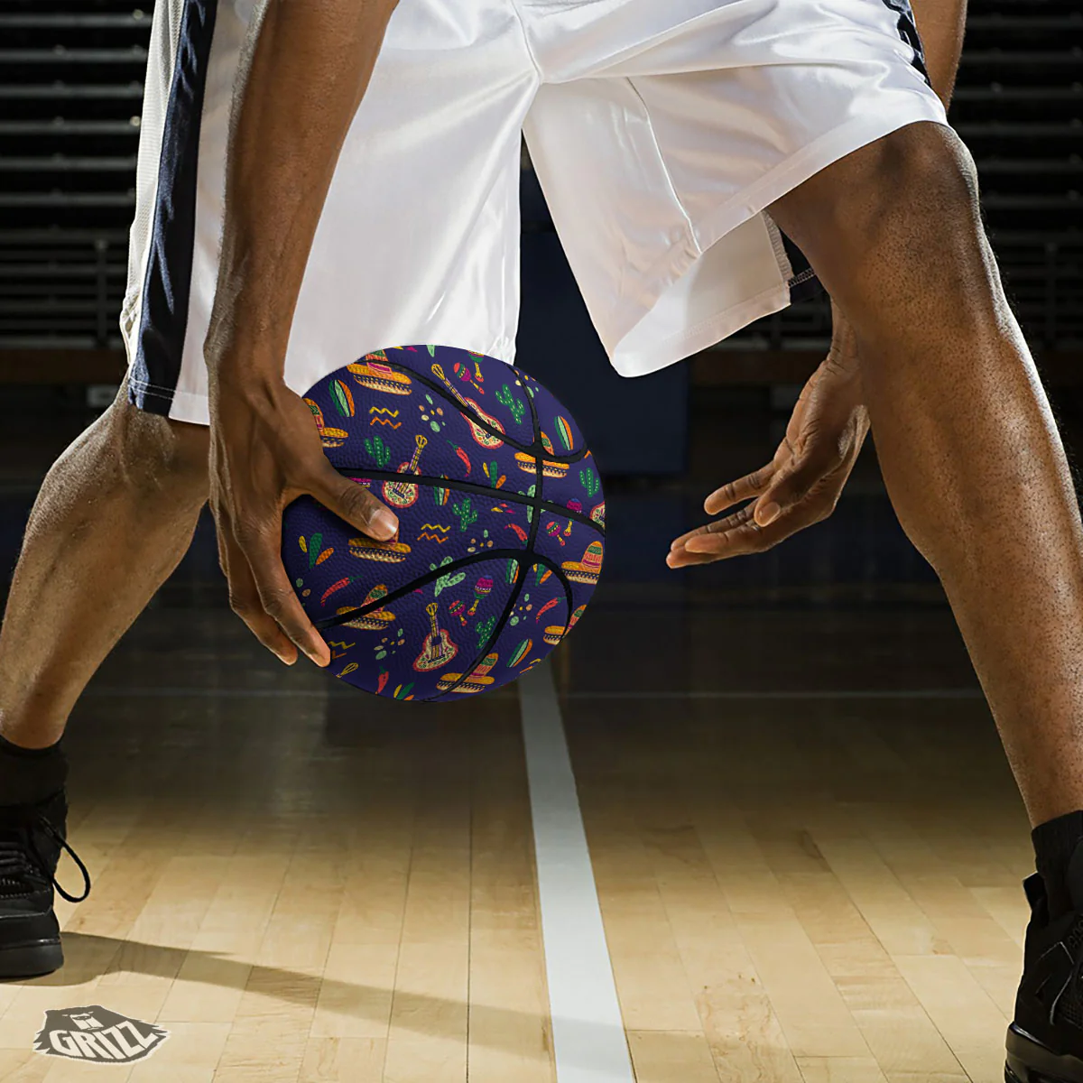 De Mayo Mexico Cinco Print Pattern Basketball - Image 3