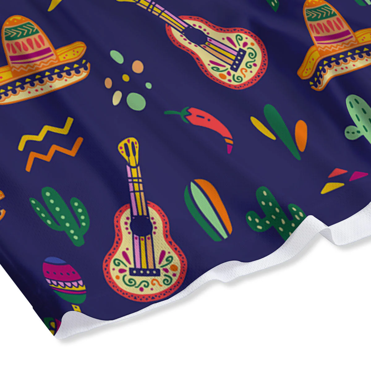 De Mayo Mexico Cinco Print Pattern Mesh Shorts - Image 4