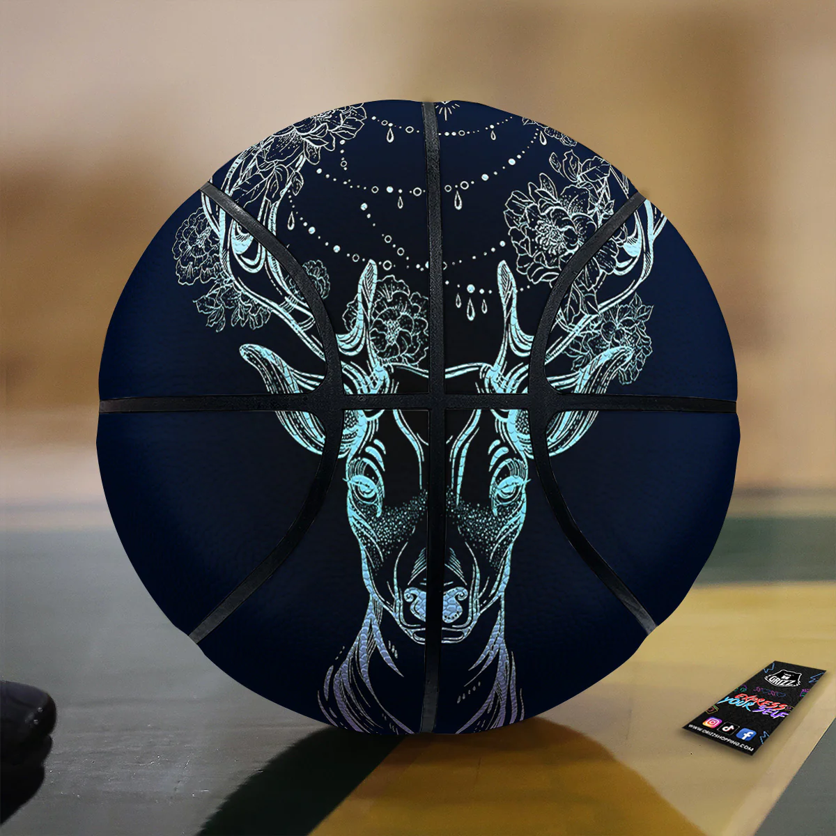 Deer Bohemian Spiritual Print Basketball