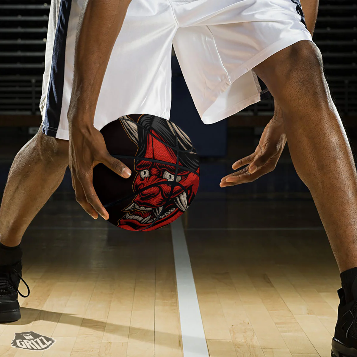 Demon Japanese Print Basketball - Image 3