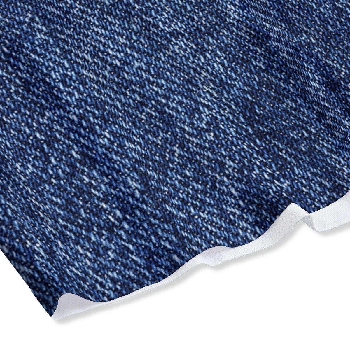 Denim Jeans Navy Blue Print Mesh Shorts - Image 4