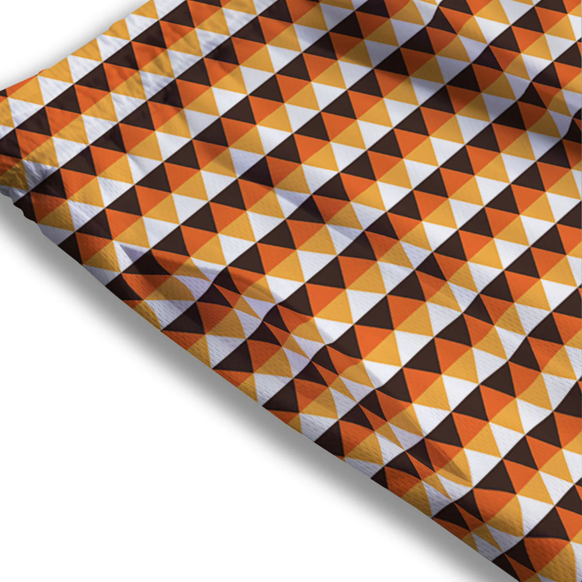 Diamond Shape Halloween Print Pattern Mesh Shorts - Image 3