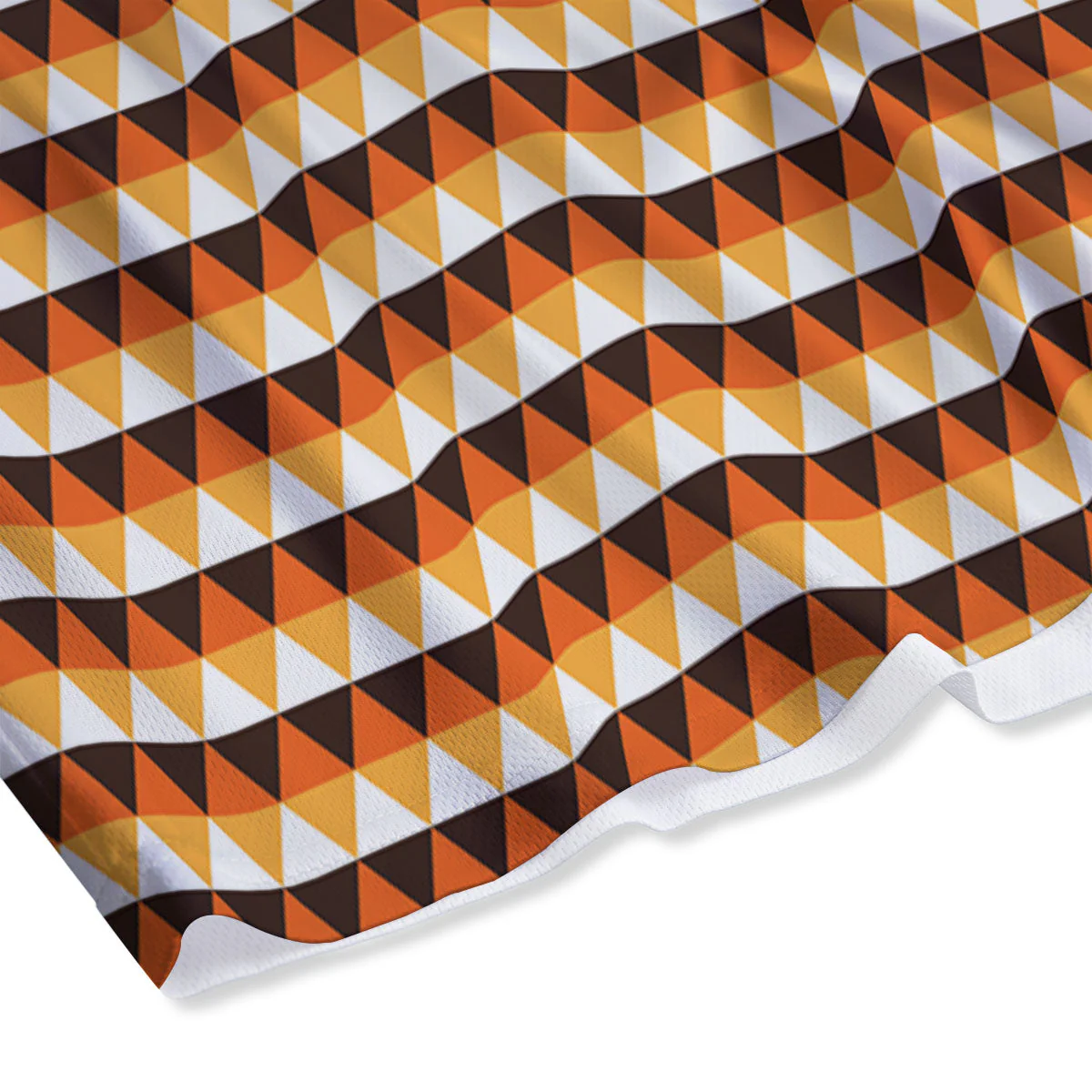 Diamond Shape Halloween Print Pattern Mesh Shorts - Image 4
