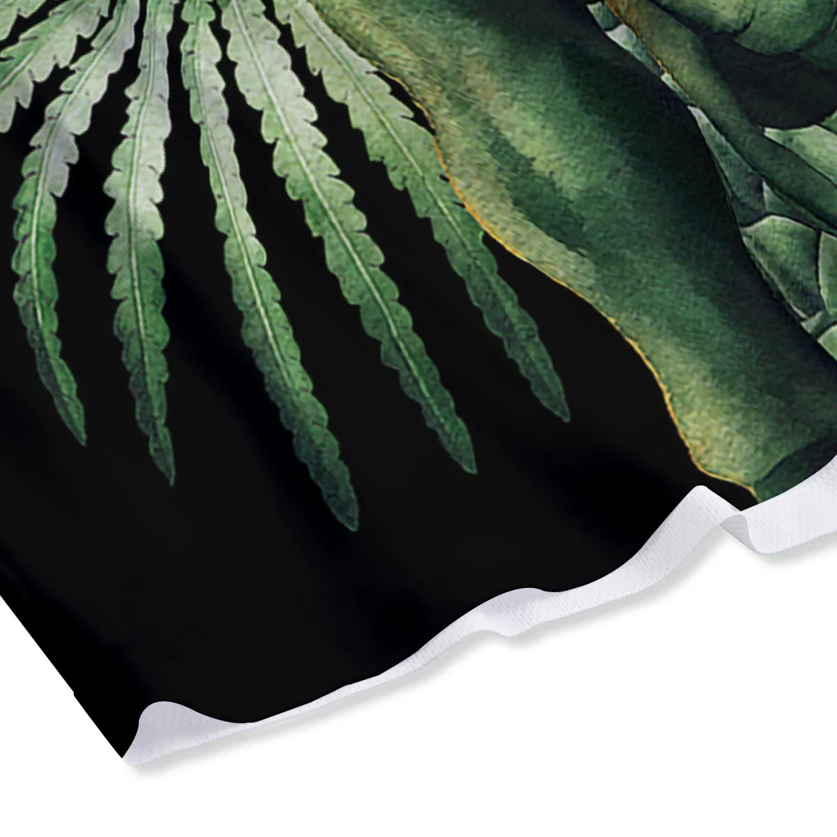 Dinosaur T Rex And Jurassic Plants Print Mesh Shorts - Image 4