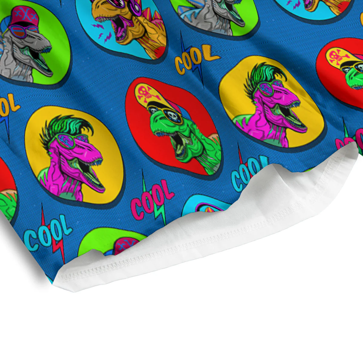 Dinosaurs Pop Art Print Pattern Men's Athletic Shorts - Image 4
