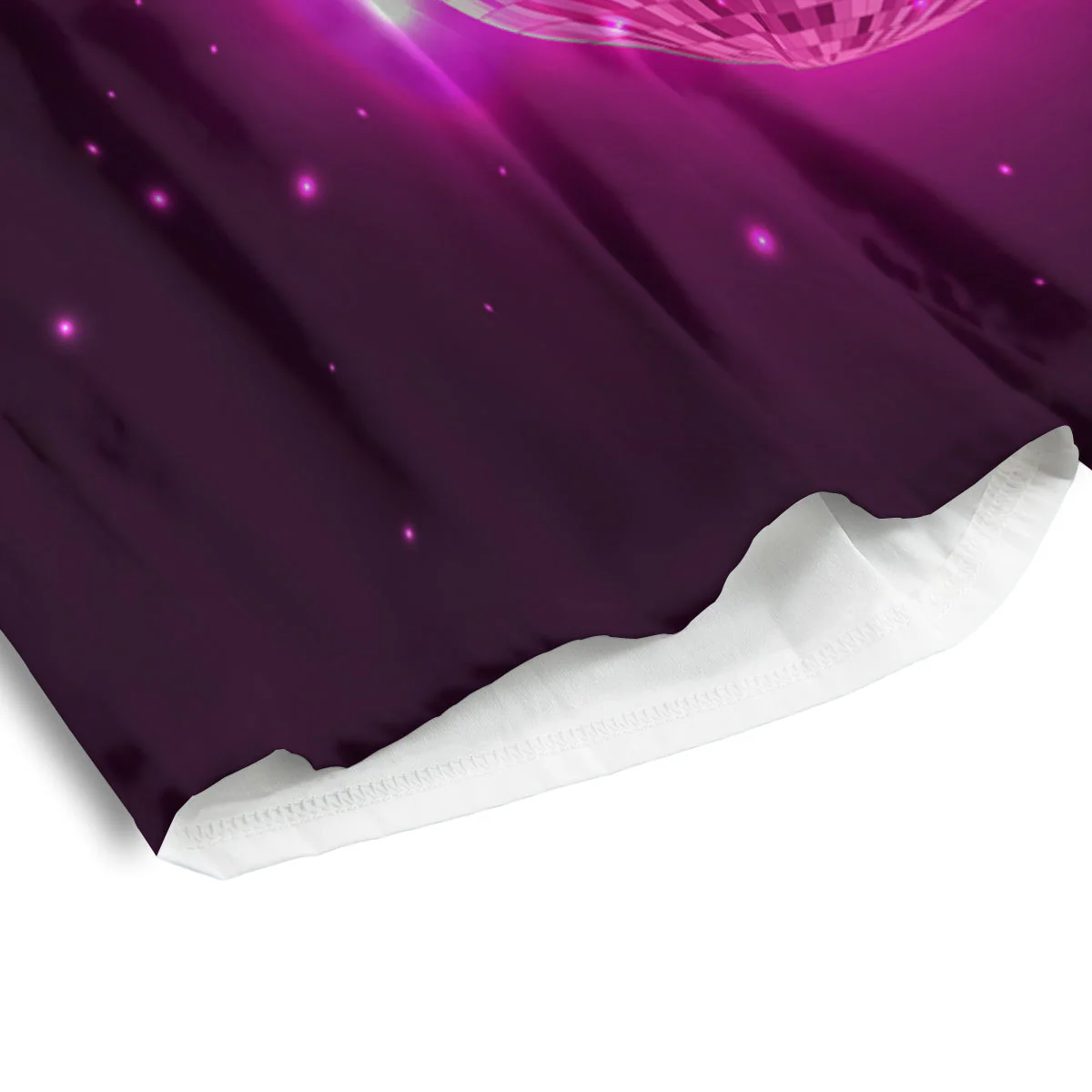 Disco Ball Light Pink Print Men's Athletic Shorts - Image 4