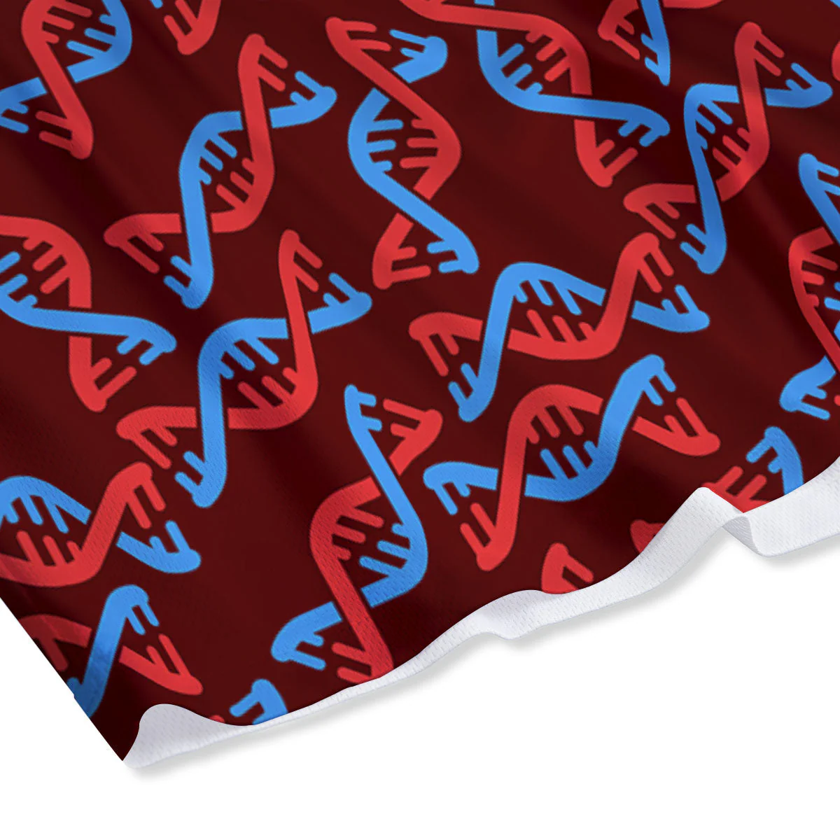 DNA Helix Print Pattern Mesh Shorts - Image 4