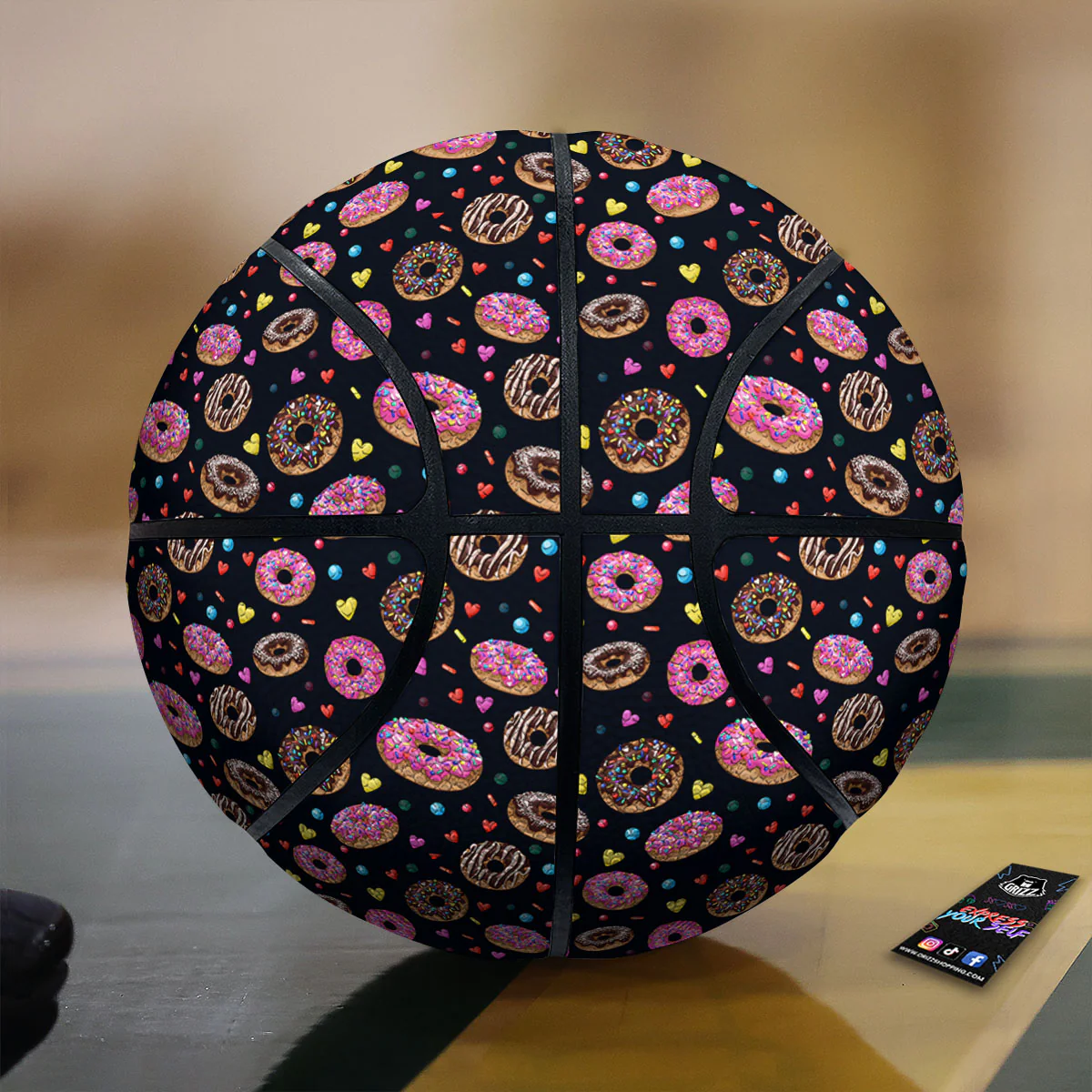 Donut Glaze Print Pattern Basketball