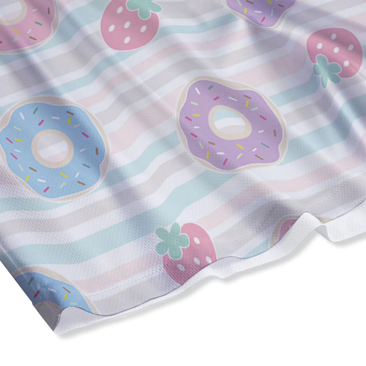 Donut Pastel Print Pattern Mesh Shorts - Image 4