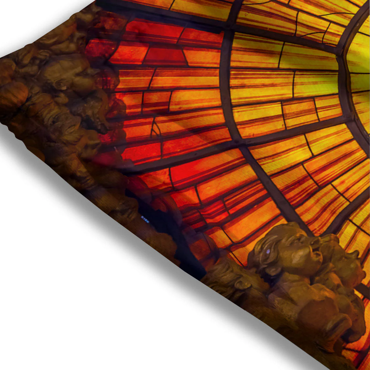 Dove Stained Holy Spirit Glass Print Mesh Shorts - Image 3