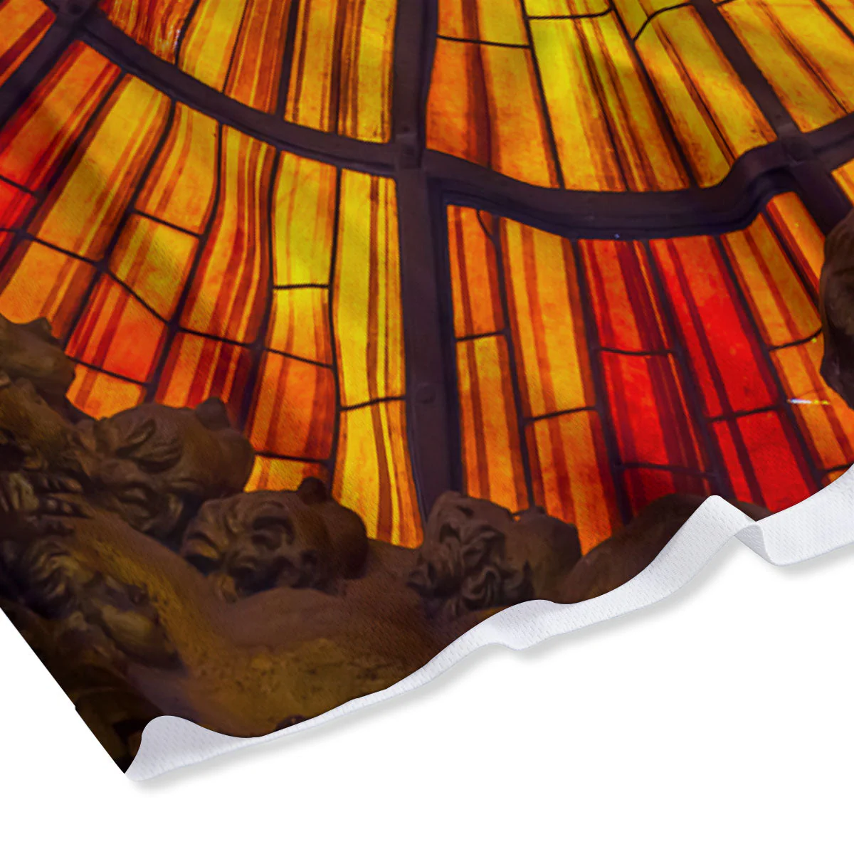 Dove Stained Holy Spirit Glass Print Mesh Shorts - Image 4