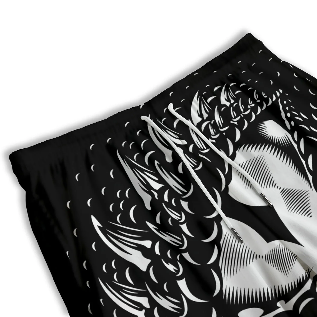 Dragon Eye Print Men's Athletic Shorts - Image 3