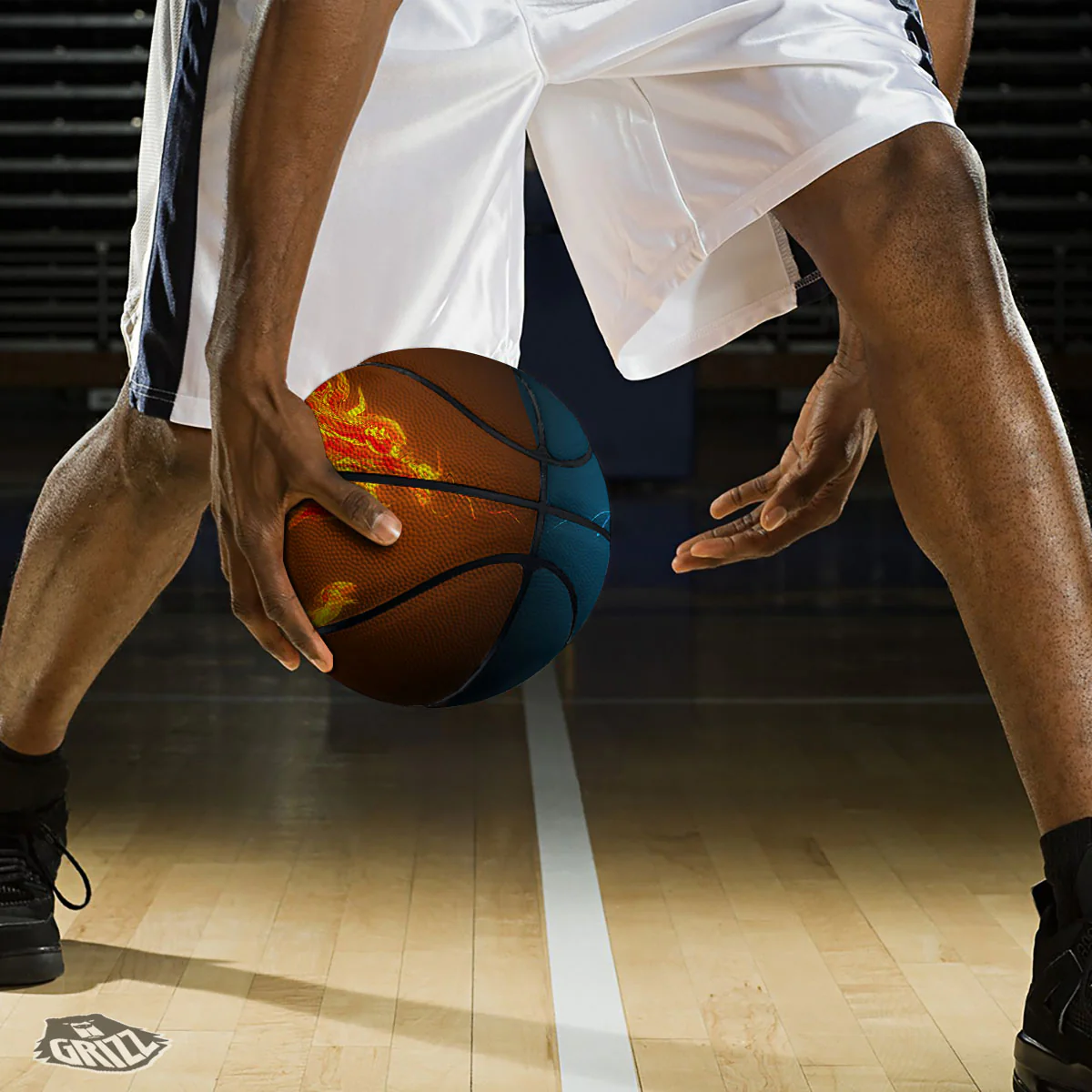 Dragons Ice And Fire Print Basketball - Image 3