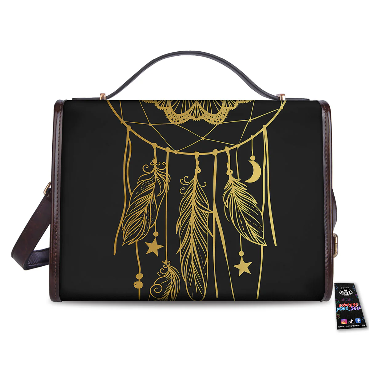 Dream Catcher Indian Tribal Print Women's Satchel Bag - Image 2