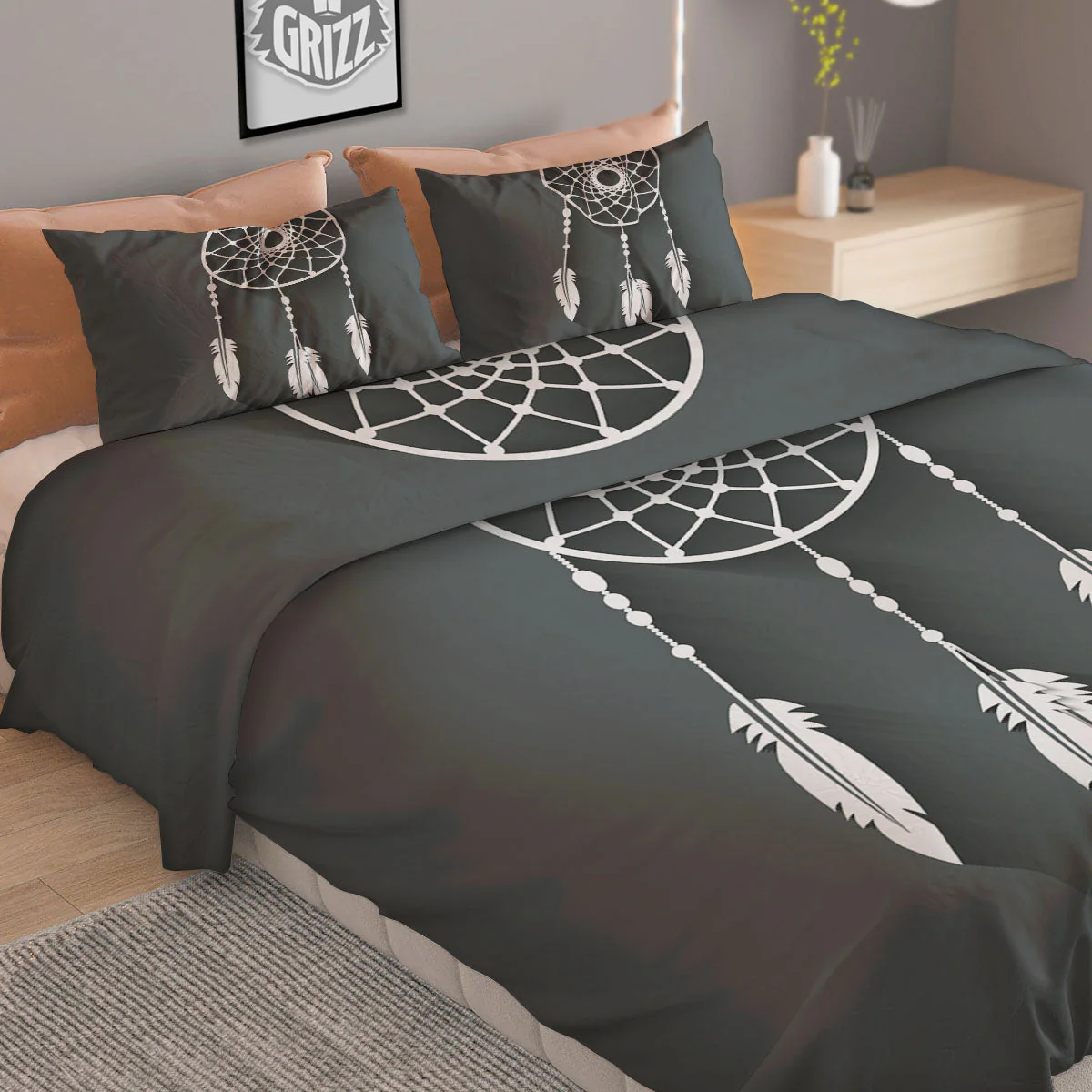 Dream Catcher Native Tribal Print Duvet Cover Bedding Set - Image 2