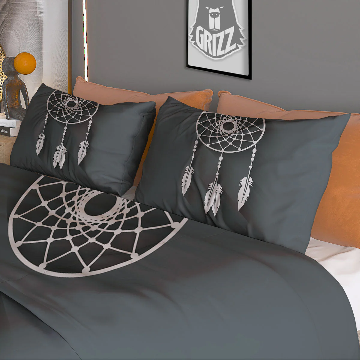 Dream Catcher Native Tribal Print Duvet Cover Bedding Set - Image 3