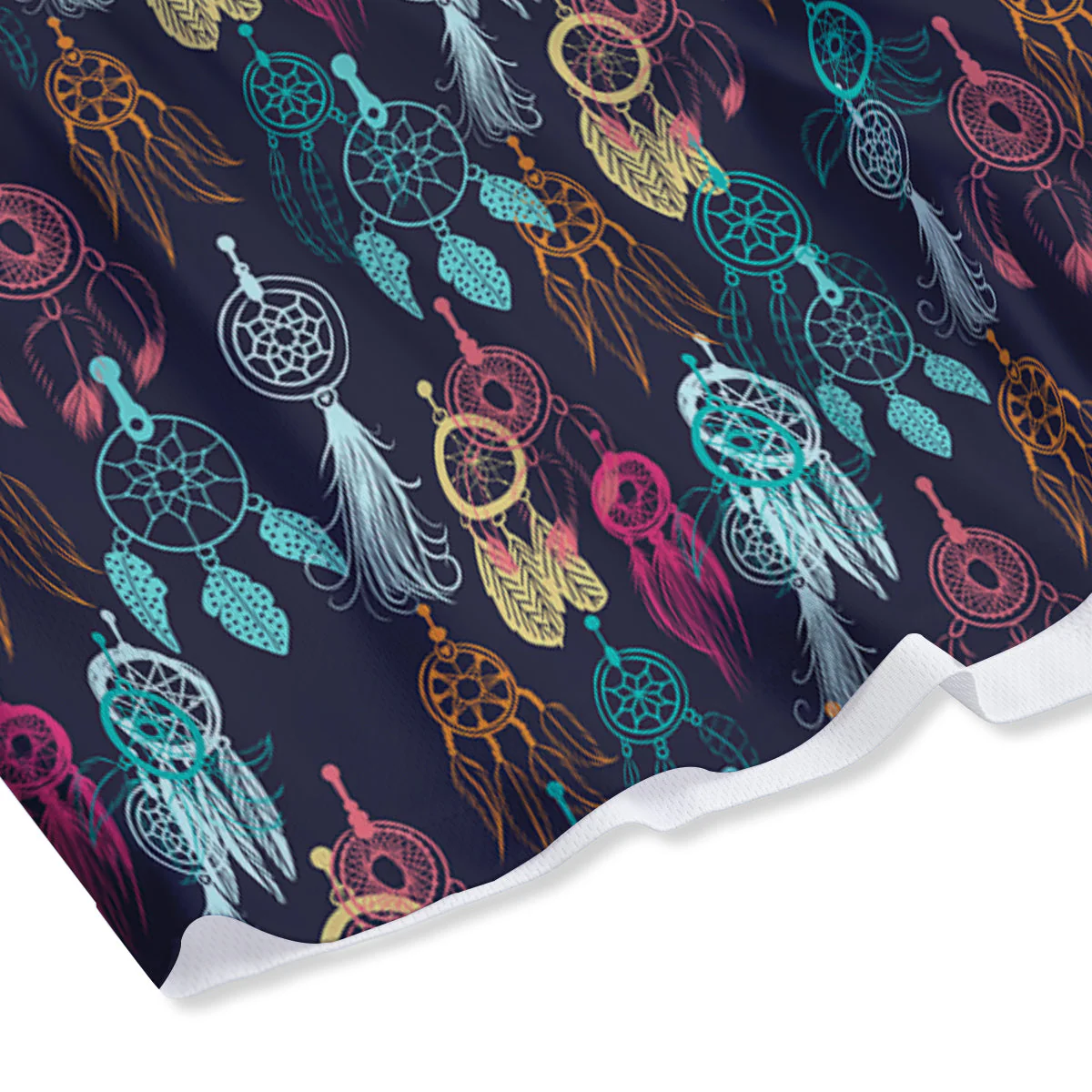 Dream Catcher Vintage Print Pattern Mesh Shorts - Image 4
