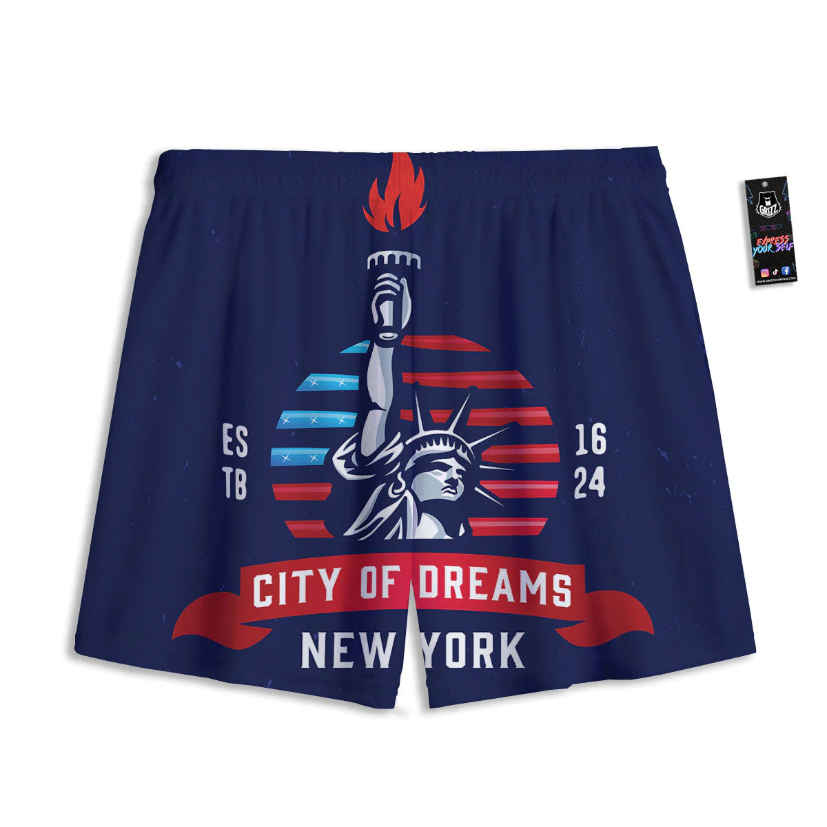 Dream Of Liberty American Print Mesh Shorts - Image 2