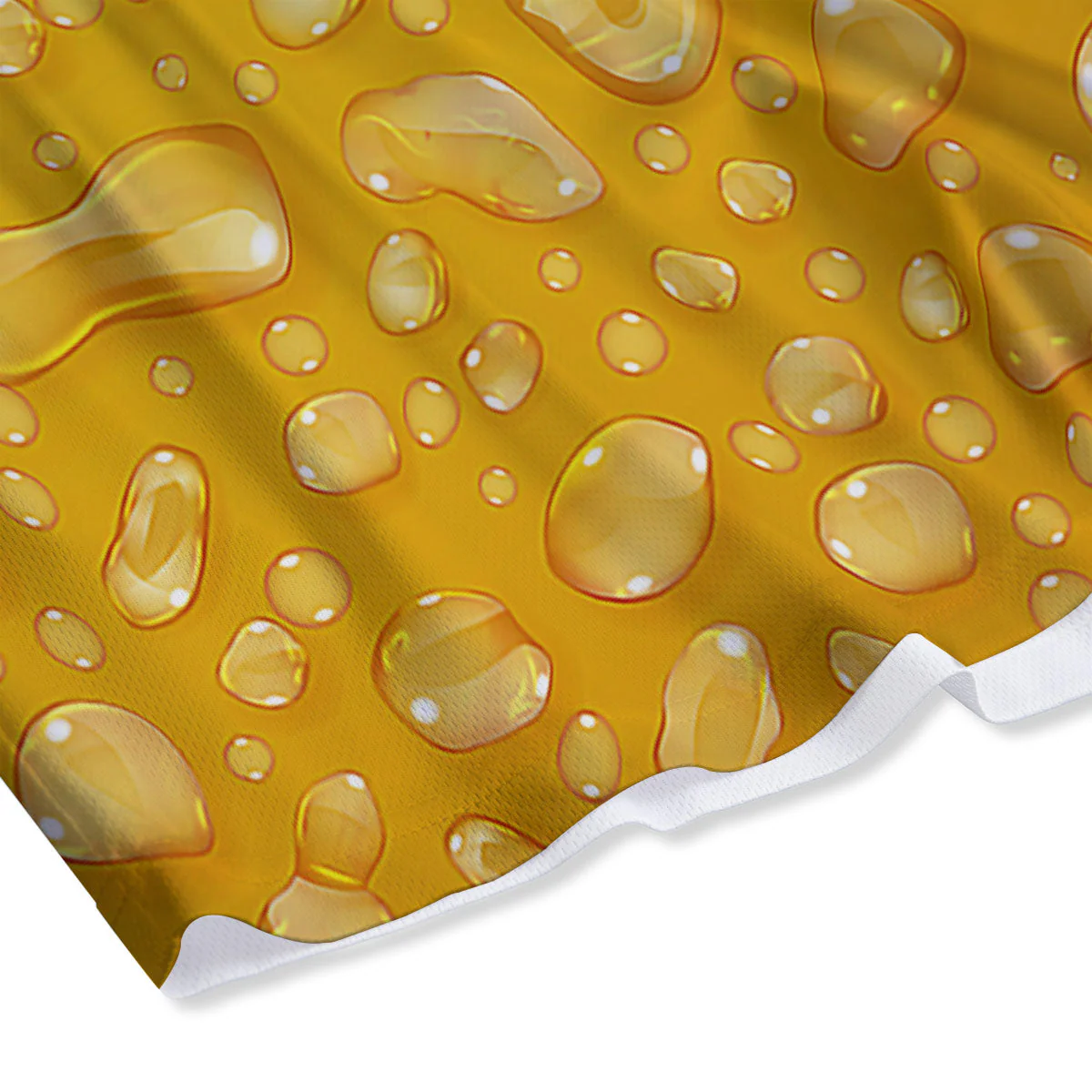 Drops Water On Beer Glass Print Mesh Shorts - Image 4