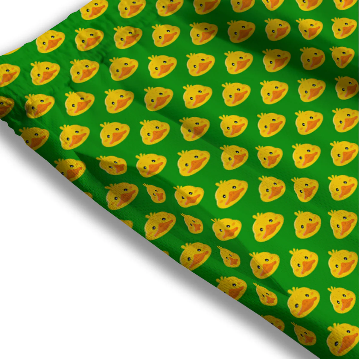 Duck Cute Cartoon Print Pattern Mesh Shorts - Image 3