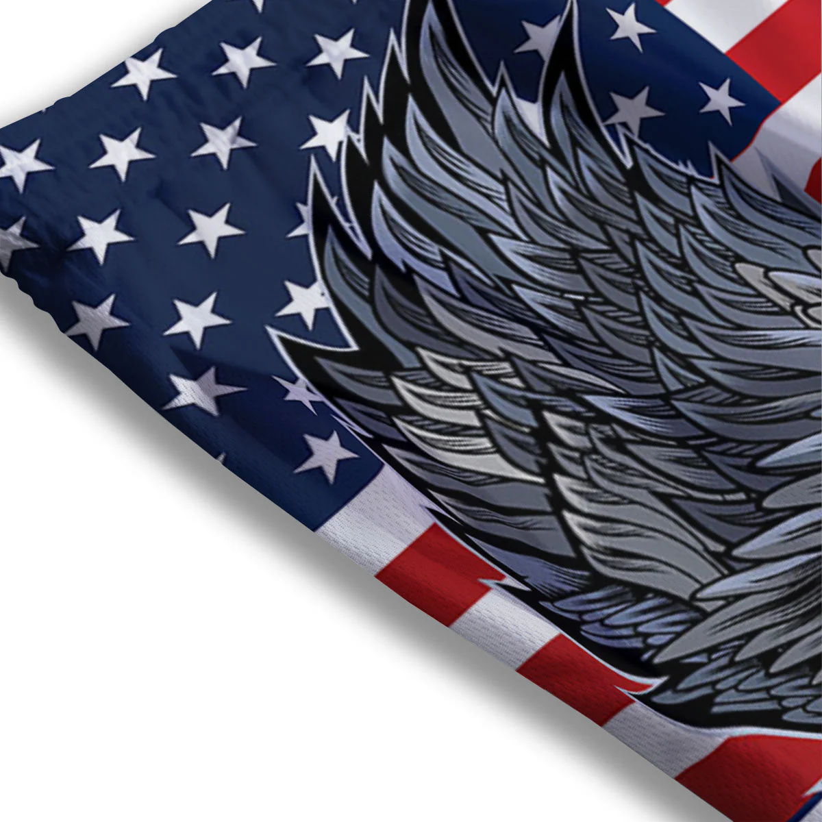 Eagle Patriotic American Print Mesh Shorts - Image 3