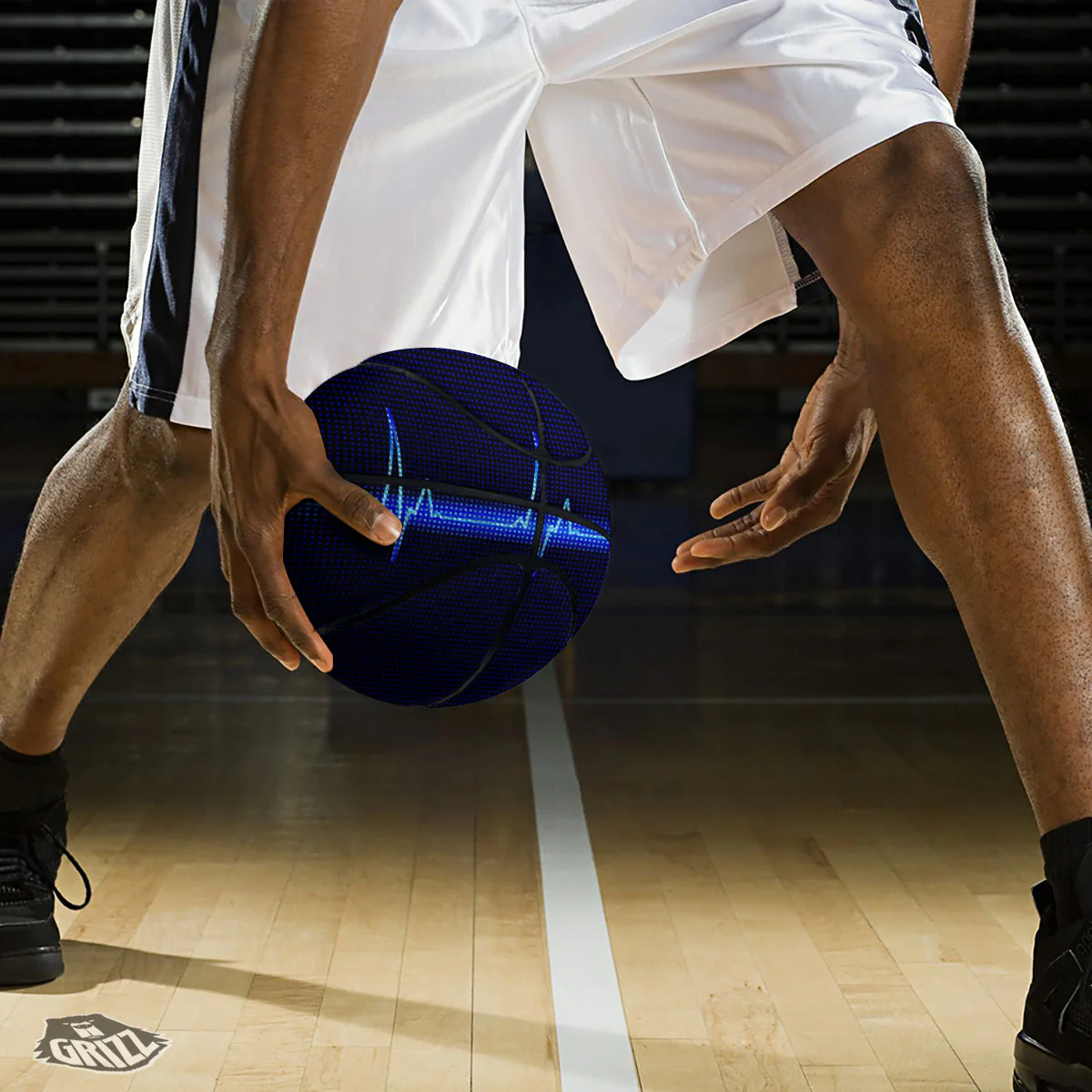 Electrocardiogram Heartbeat Print Basketball - Image 3
