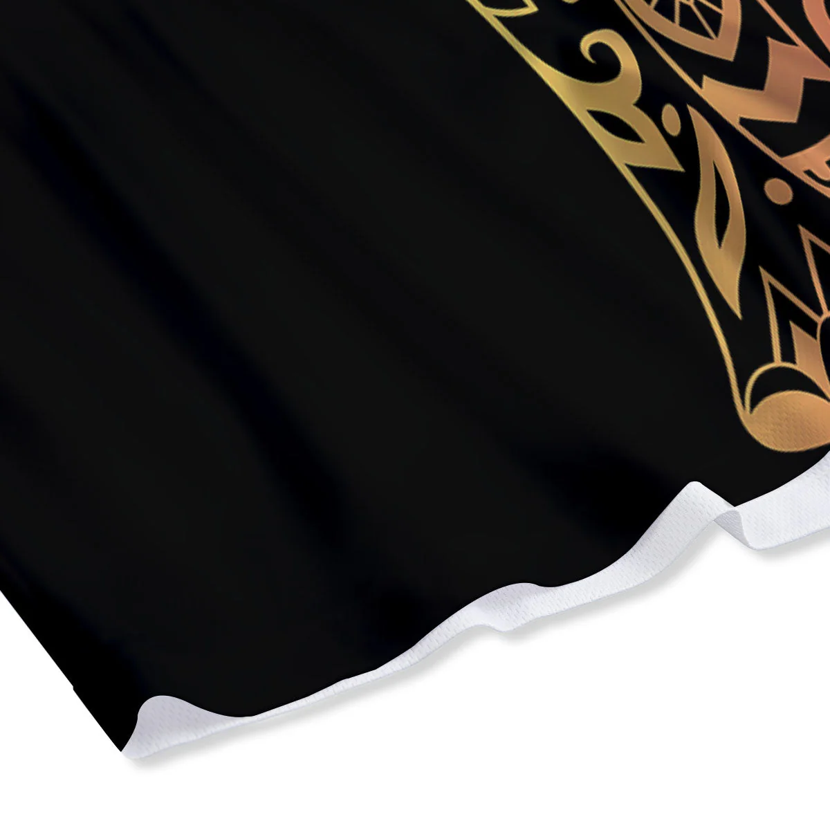 Elephant Black Rainbow Indian Print Mesh Shorts - Image 4