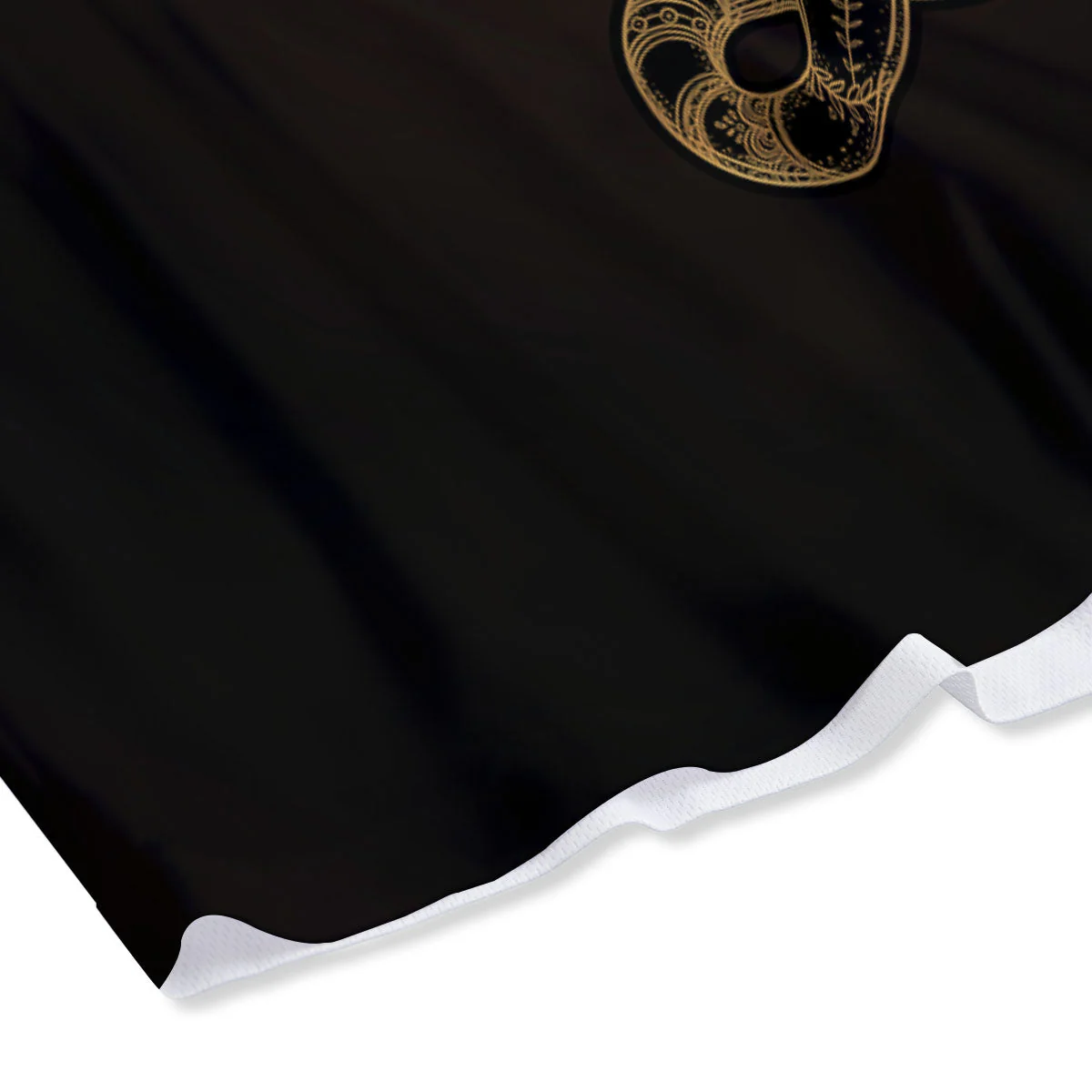 Elephant Spiritual Golden Print Mesh Shorts - Image 4