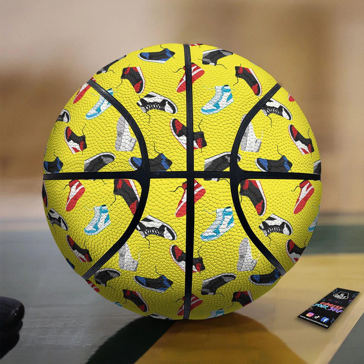 Emo Shoes Print Pattern Basketball