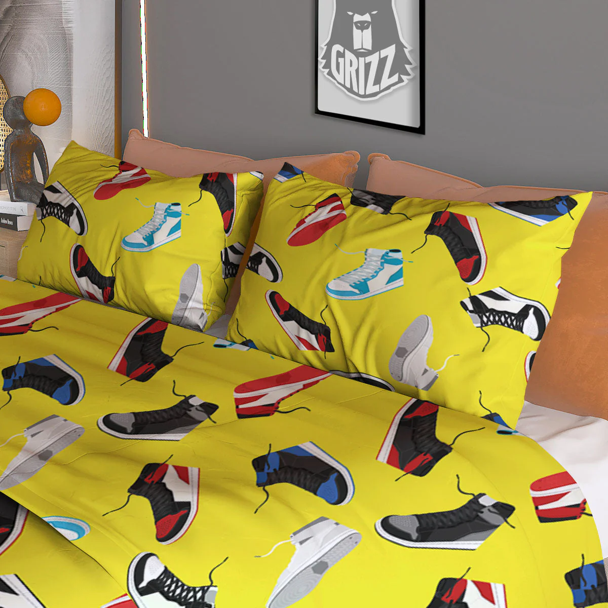 Emo Shoes Print Pattern Duvet Cover Bedding Set - Image 3