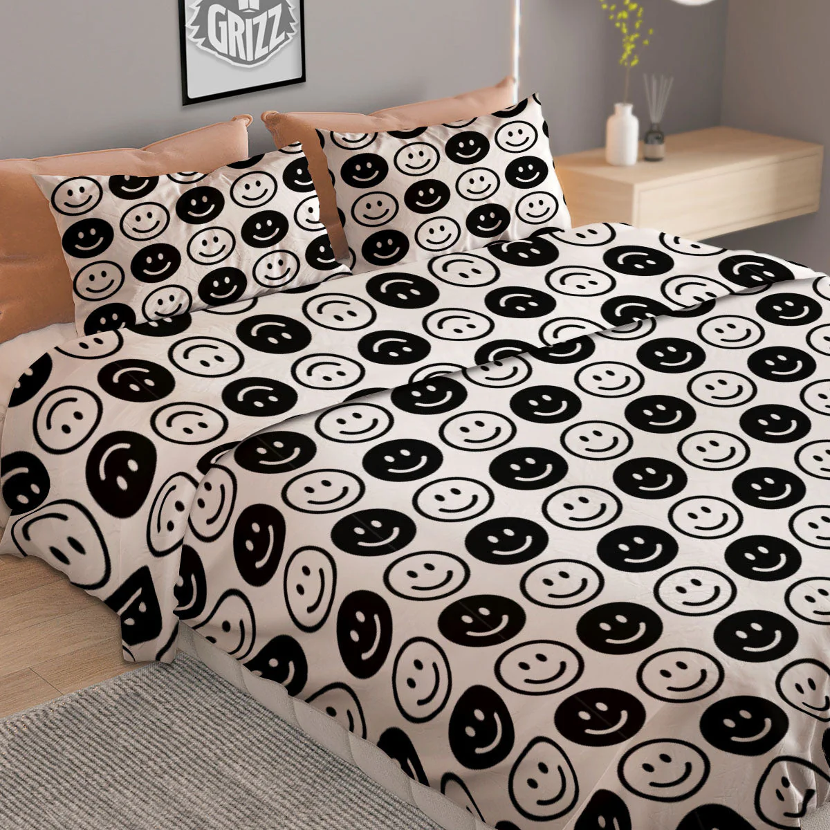 Emoji Funny Print Pattern Duvet Cover Bedding Set - Image 2