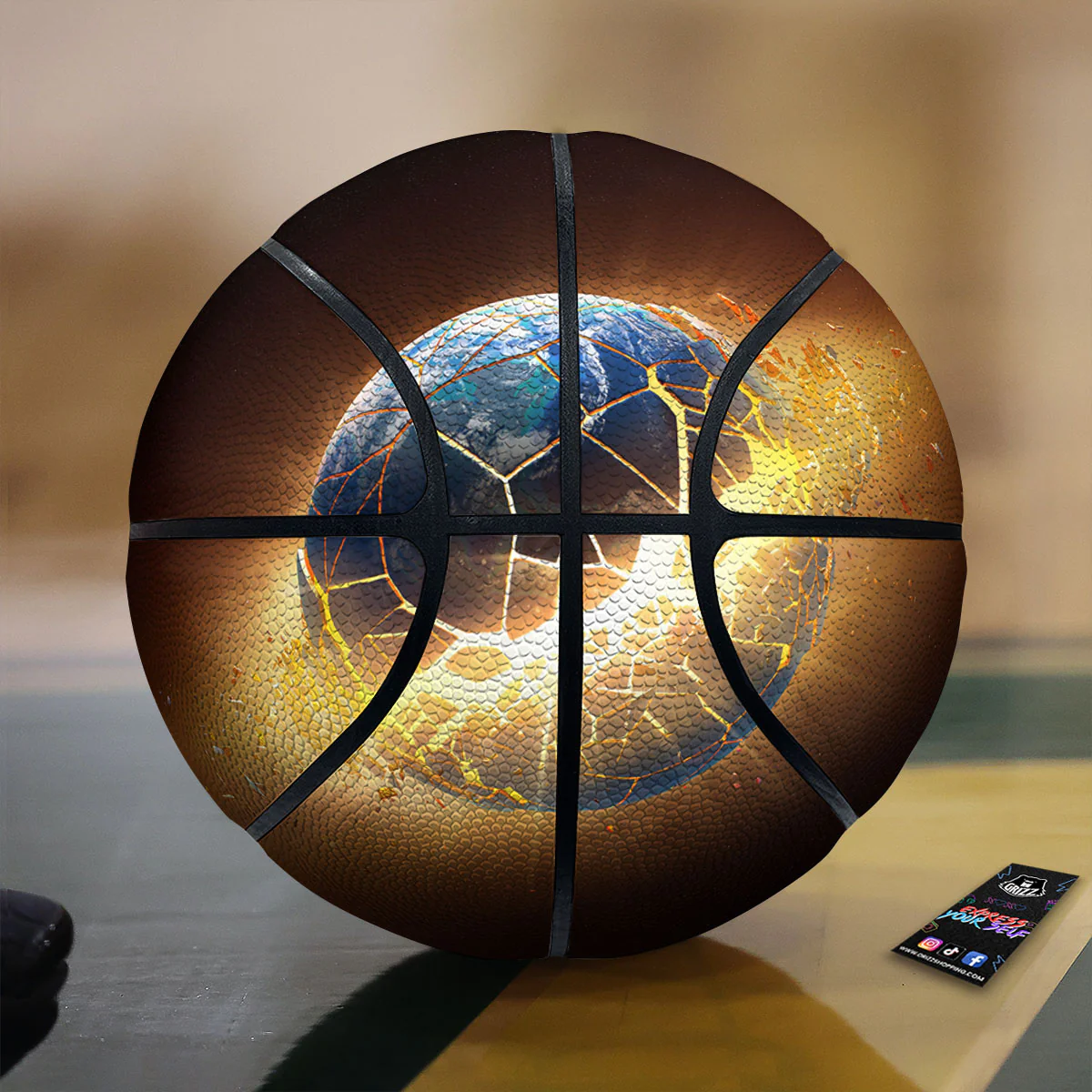 End Of The Earth Print Basketball