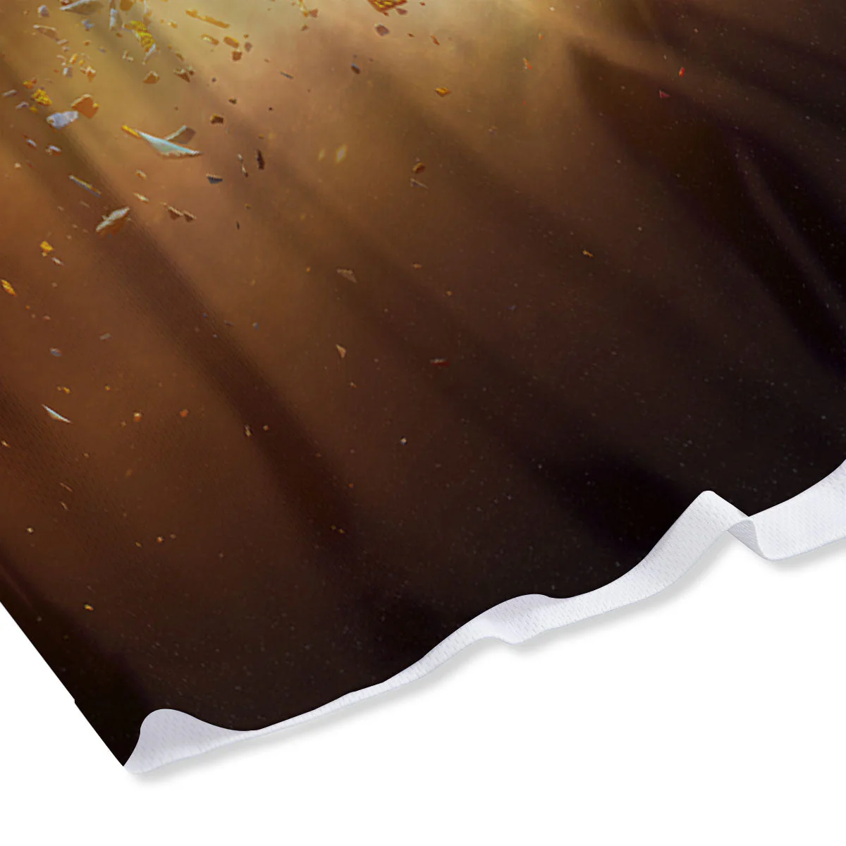 End Of The Earth Print Mesh Shorts - Image 4