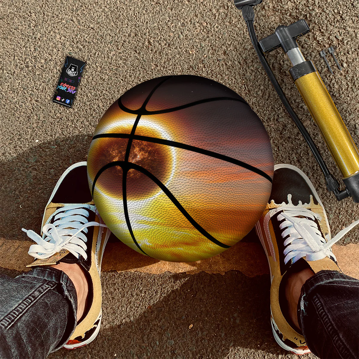 End Of The Planet Apocalyptic Print Basketball - Image 2