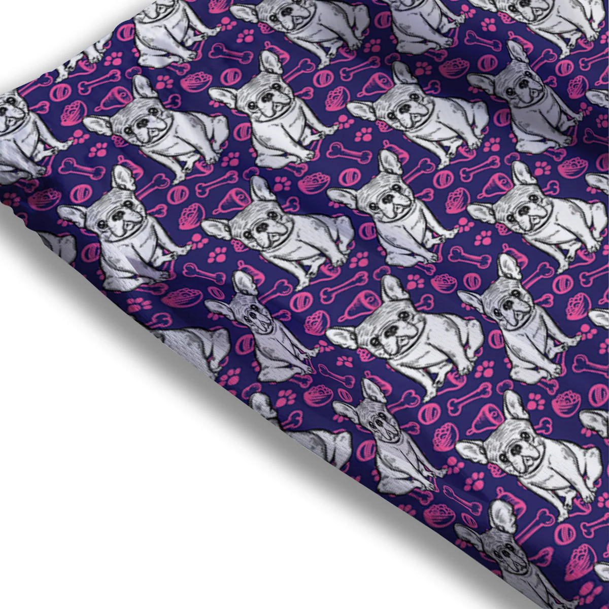 English Bulldog Cute Print Pattern Mesh Shorts - Image 3