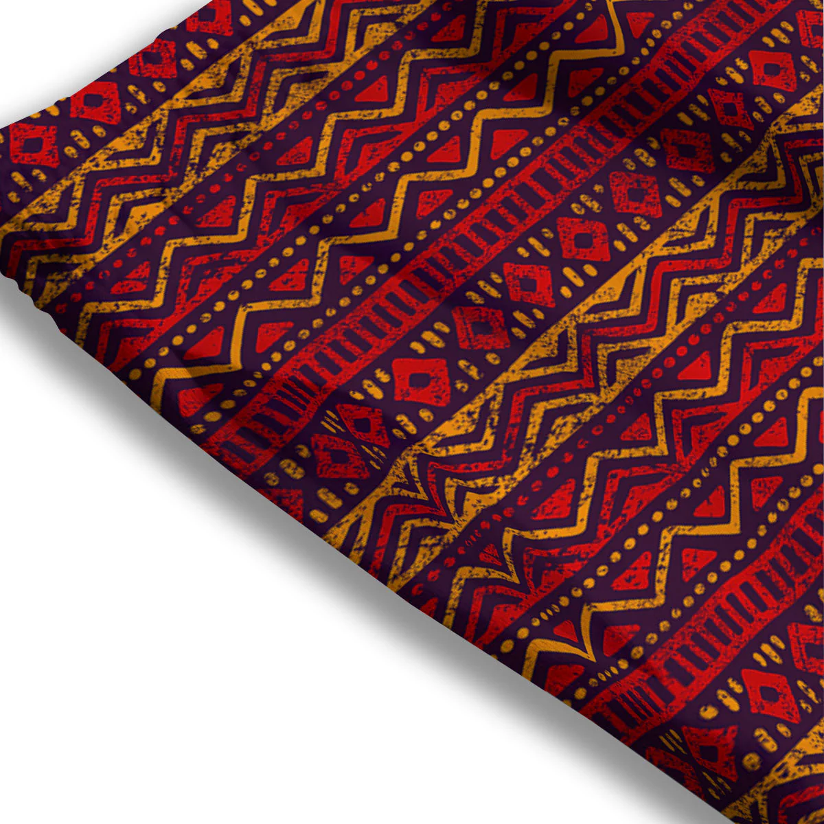Ethnic African Print Pattern Mesh Shorts - Image 3