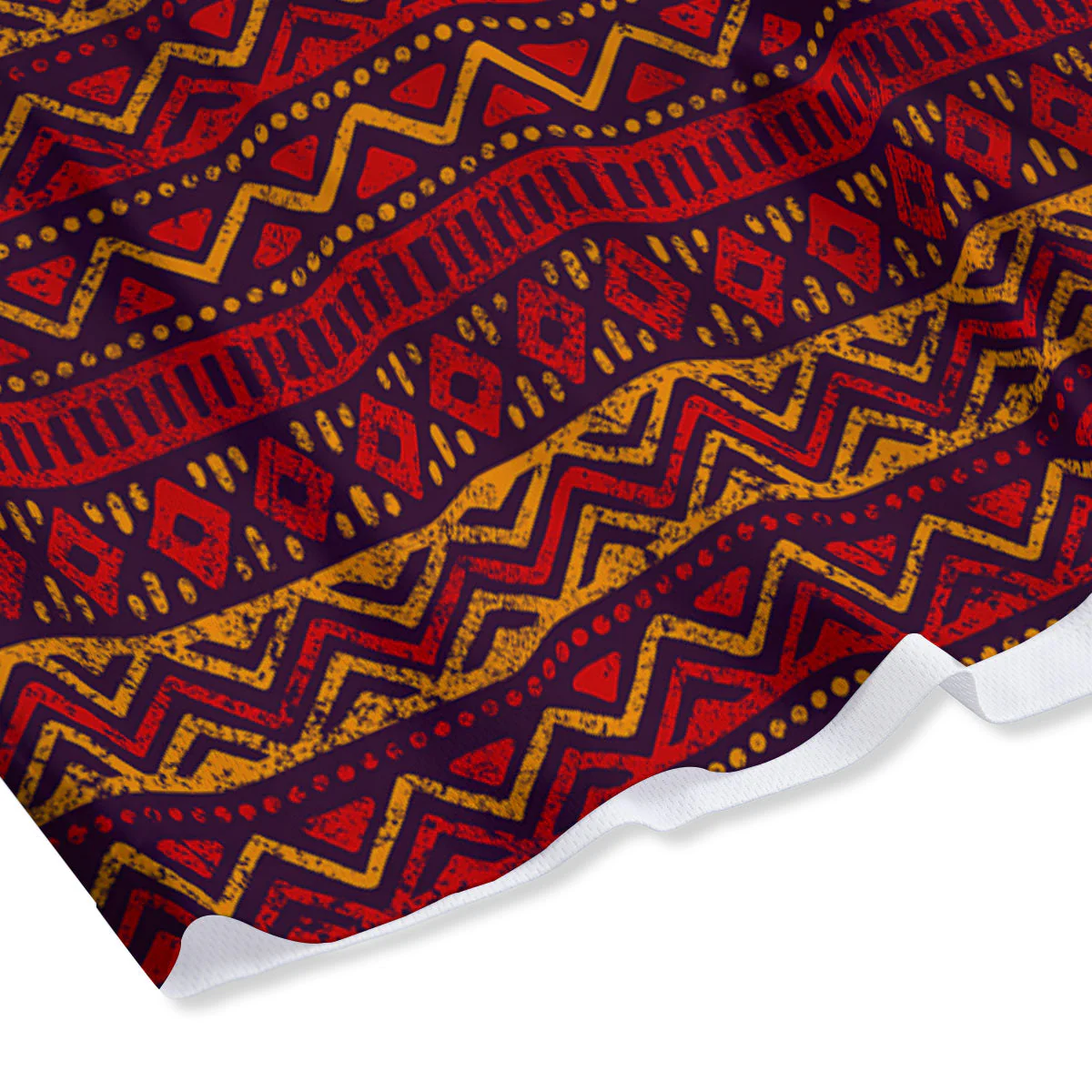 Ethnic African Print Pattern Mesh Shorts - Image 4