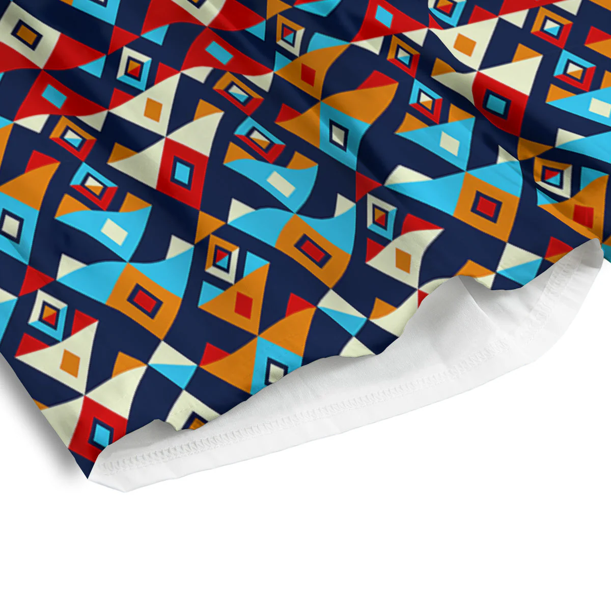 Ethnic Boho Colorful Print Pattern Men's Athletic Shorts - Image 4