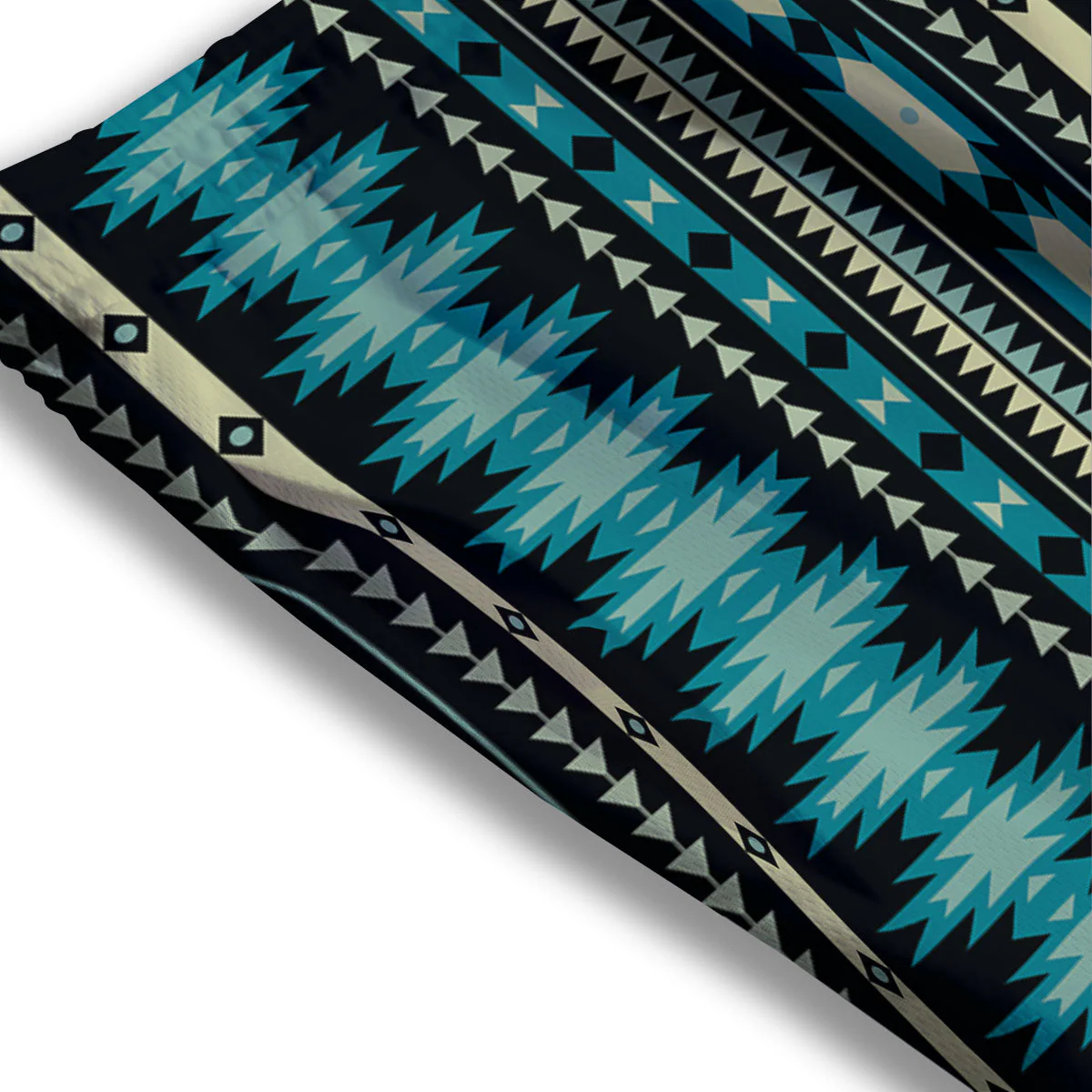 Ethnic Native Print Pattern Mesh Shorts - Image 3