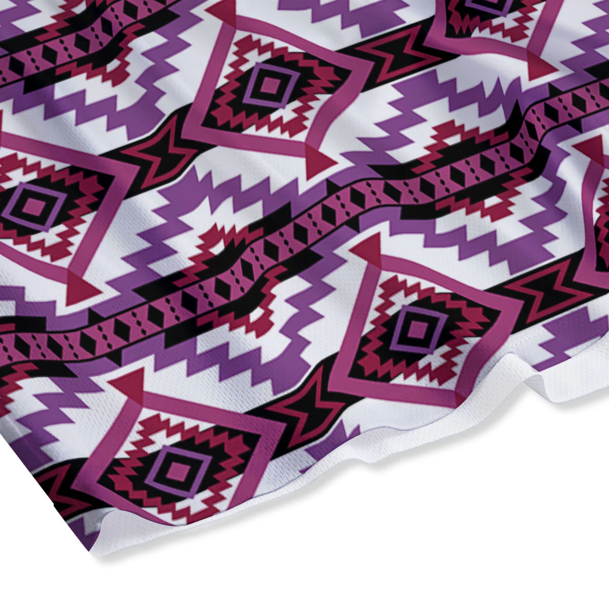 Ethnic Pink African Print Pattern Mesh Shorts - Image 4