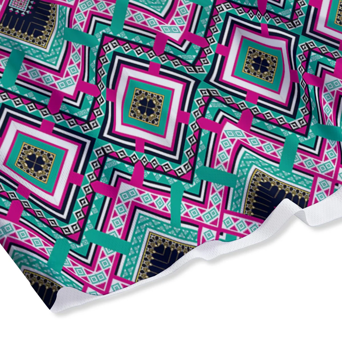 Ethnic Tribal Retro Print Pattern Mesh Shorts - Image 4