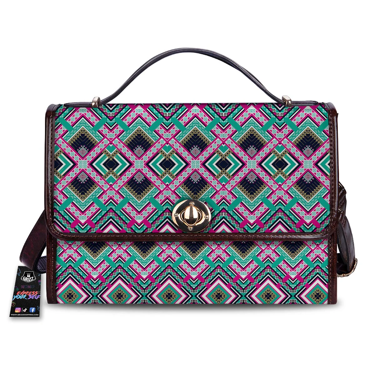 Ethnic Tribal Retro Print Pattern Women's Satchel Bag